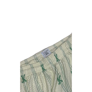 Just Krooz Cream Monogram Shorts
