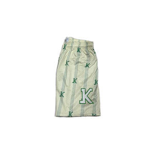 Just Krooz Cream Monogram Shorts